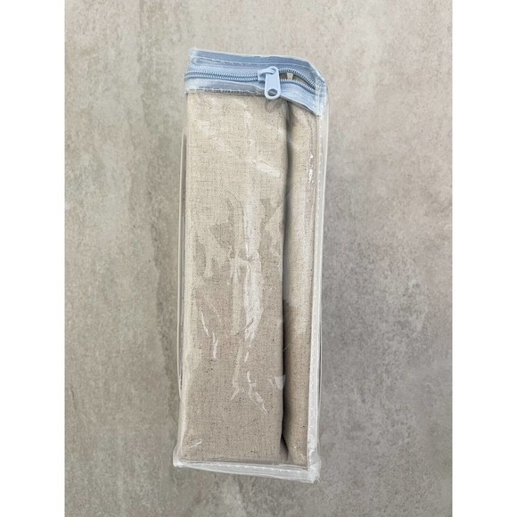 Nestwell Linen Cotton Blend Bedskirt Twin Natural Tan 15" Drop Neutrals Tailored - Picture 9 of 16